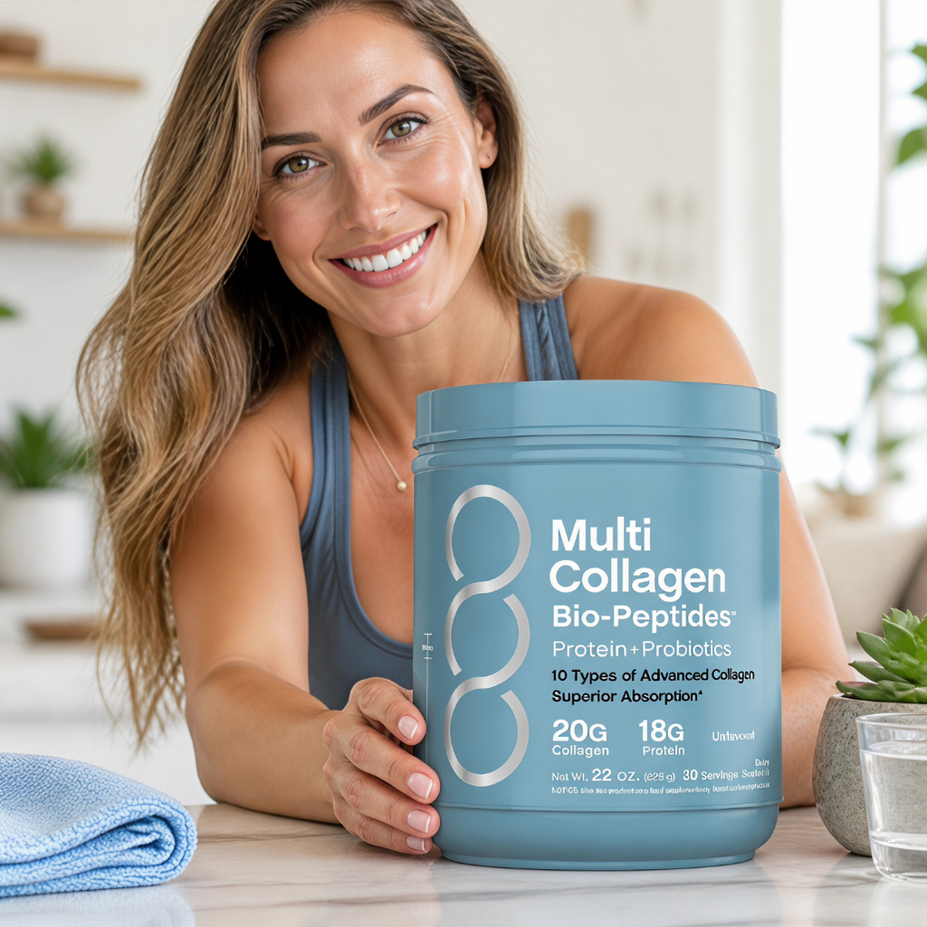 Collagen Peptides Powder 20oz - Grassfed Protein Supplement - Advanced with 18 Essential Amino Acids